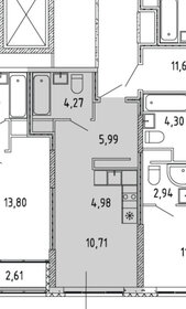 Квартира 25,9 м², студия - изображение 2