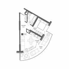 Квартира 53,8 м², 1-комнатная - изображение 2