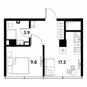 Квартира 31,2 м², 1-комнатные - изображение 1