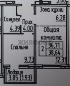 Квартира 36,4 м², 2-комнатная - изображение 1