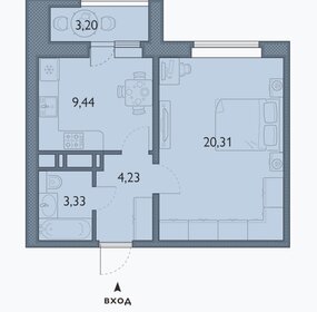 Квартира 37,9 м², 1-комнатная - изображение 1