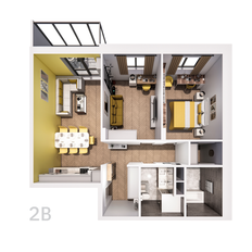 Квартира 75 м², 2-комнатная - изображение 3