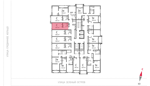 Квартира 24,7 м², студия - изображение 3