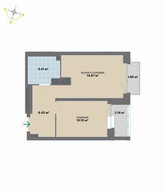 Квартира 39,6 м², 1-комнатная - изображение 2