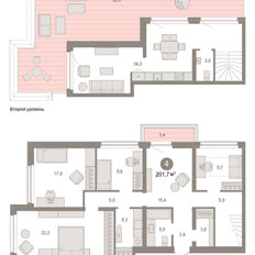 Квартира 201,7 м², 4-комнатная - изображение 3