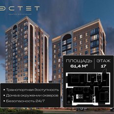 Квартира 61,4 м², 2-комнатная - изображение 2