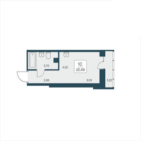 Квартира 22,5 м², студия - изображение 1
