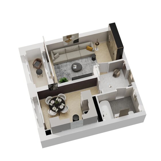 36,3 м², 1-комнатная квартира 7 141 250 ₽ - изображение 47