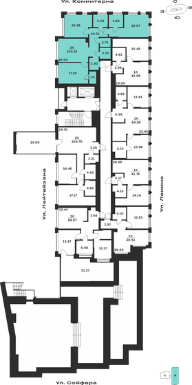 103,2 м², 3-комнатная квартира 19 090 150 ₽ - изображение 40