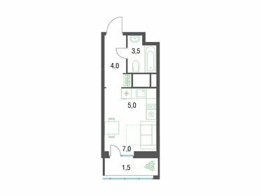 Квартира 20,8 м², студия - изображение 1