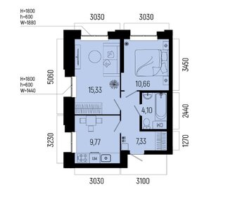 Квартира 47,2 м², 2-комнатная - изображение 1