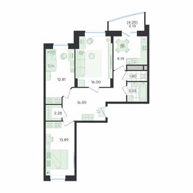 Квартира 78,2 м², 3-комнатная - изображение 1
