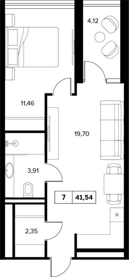 66,6 м², 3-комнатные апартаменты 54 912 000 ₽ - изображение 67