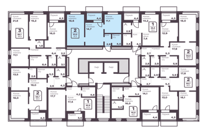 Квартира 51,3 м², 2-комнатная - изображение 2