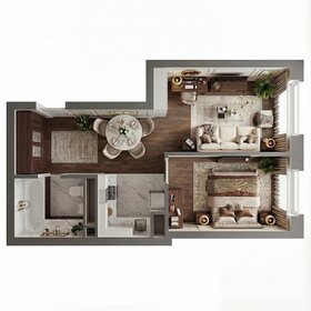 Квартира 45,9 м², 1-комнатная - изображение 3