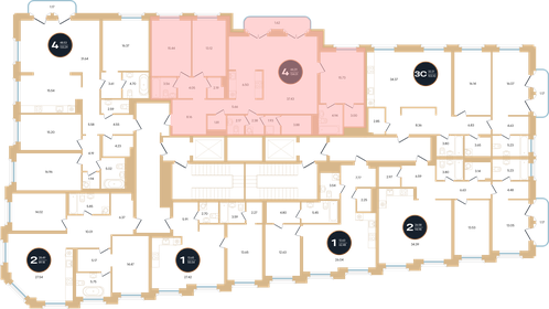 Квартира 134 м², 4-комнатная - изображение 1