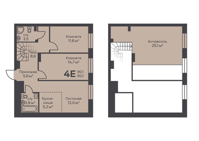 Квартира 90,1 м², 4-комнатная - изображение 1