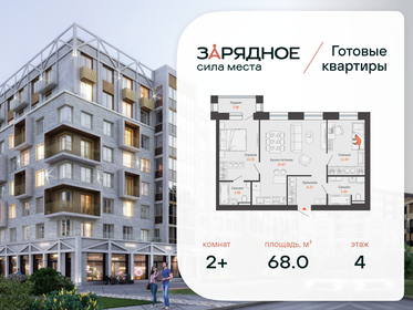 Квартира 68 м², 2-комнатная - изображение 1