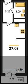 Квартира 27 м², студия - изображение 1