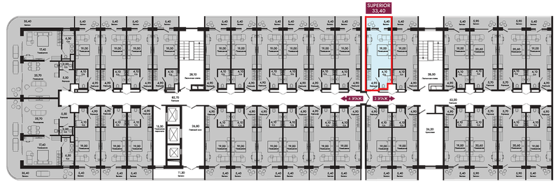 Квартира 33,4 м², студия - изображение 2