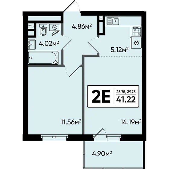 49 м², 2-комнатная квартира 6 200 000 ₽ - изображение 85