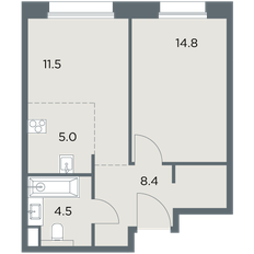 Квартира 44,2 м², 2-комнатная - изображение 4