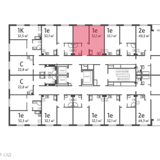 Квартира 33,1 м², 1-комнатная - изображение 2