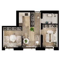 Квартира 49,1 м², 2-комнатная - изображение 3