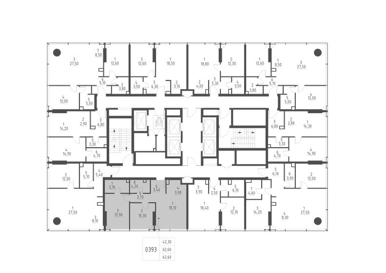 57,4 м², 2-комнатная квартира 27 900 000 ₽ - изображение 165