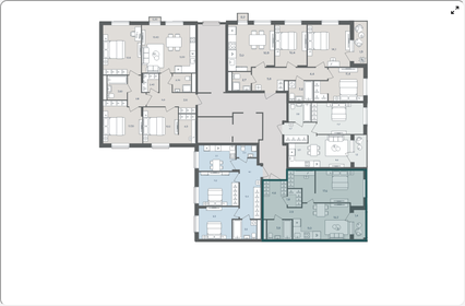 Квартира 45,9 м², 1-комнатная - изображение 2
