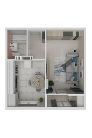 Квартира 34,2 м², 1-комнатная - изображение 3