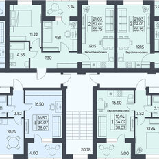 Квартира 55,7 м², 2-комнатная - изображение 3