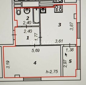 Квартира 43,7 м², 1-комнатная - изображение 1