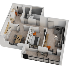 Квартира 63,2 м², 2-комнатная - изображение 2