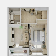 Квартира 37 м², 1-комнатная - изображение 3