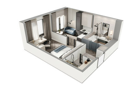 Квартира 38,2 м², 1-комнатная - изображение 3