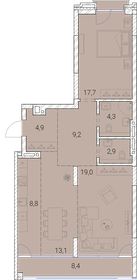 Квартира 88,3 м², 3-комнатная - изображение 1