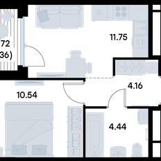 Квартира 32,3 м², 1-комнатная - изображение 3