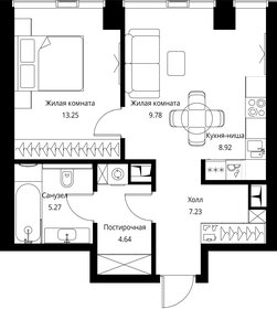 Квартира 49,1 м², 1-комнатная - изображение 2