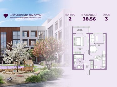 Квартира 38,6 м², 1-комнатная - изображение 1
