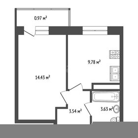 Квартира 32,4 м², 1-комнатная - изображение 5