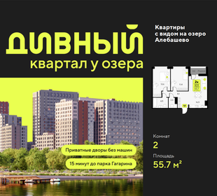 Квартира 55,7 м², 2-комнатная - изображение 1