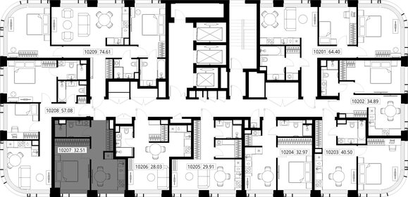 Квартира 32,5 м², 1-комнатная - изображение 2