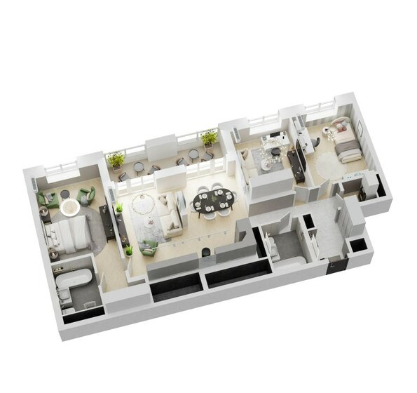 86,6 м², 3-комнатная квартира 23 218 300 ₽ - изображение 28