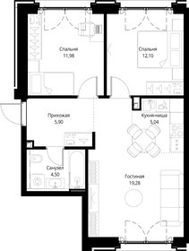 Квартира 58,8 м², 2-комнатная - изображение 2