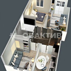 Квартира 61,2 м², 3-комнатная - изображение 1