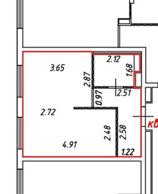 Квартира 32 м², 1-комнатная - изображение 1