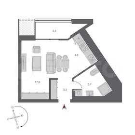 Квартира 37 м², 1-комнатная - изображение 1