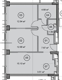 Квартира 58,9 м², 2-комнатная - изображение 1