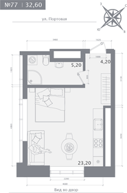 Квартира 32,6 м², студия - изображение 1